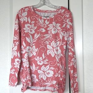 Hag ten rash guard pink hibiscus M